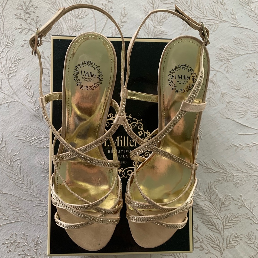 I. Miller Gold heels from Macy’s